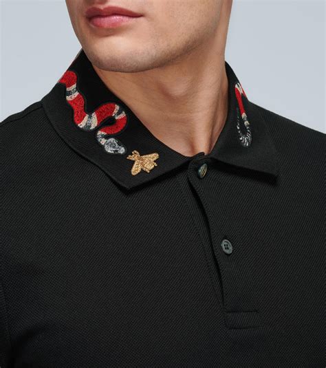 gucci snake dress shirts|Gucci shirt snake collar.